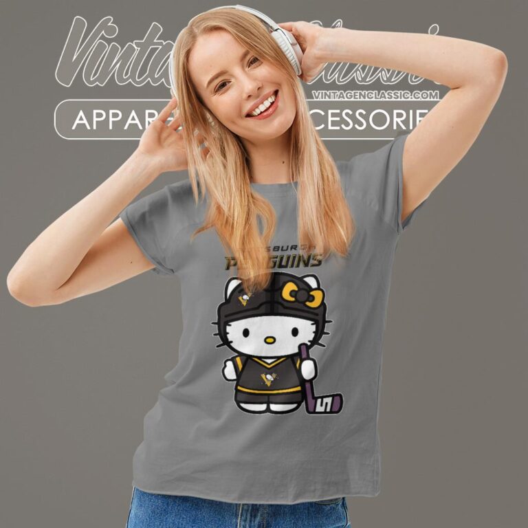 Pittsburgh Penguins Hello Kitty Shirt Women T shirt Pittsburgh Penguins Hello Kitty Shirt Women T shirt