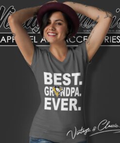 Pittsburgh Penguins Hockey Best Grandpa Ever V Neck TShirt