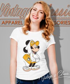 Pittsburgh Penguins Nhl X Disney Mickey Mouse Cartoon Women T Shirt