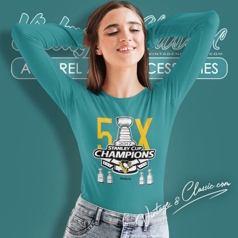 Pittsburgh Penguins Shirt 2017 Stanley Cup Champions Champs Logo Long Sleeve Tee Pittsburgh Penguins Shirt 2017 Stanley Cup Champions Champs Logo Long Sleeve Tee