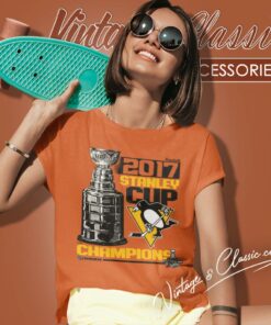 Pittsburgh Penguins Shirt 2017 Stanley Cup Champions Locker Room Ultimate Women T Shirt