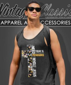 Pittsburgh Penguins Shirt All I Need Today Is A Little Bit Penguins And A Whole Lot Of Jesus Tank Top Racerback