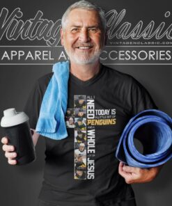 Pittsburgh Penguins Shirt All I Need Today Is A Little Bit Penguins And A Whole Lot Of Jesus V Neck TShirt