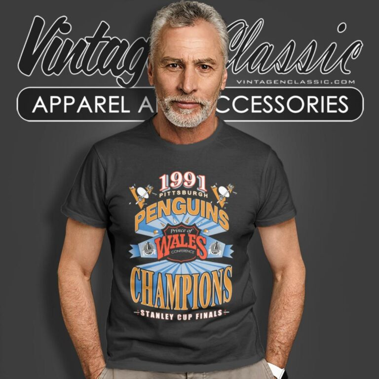 Pittsburgh Penguins Shirt Stanley Cup Champions 1991 Hockey T Shirt Pittsburgh Penguins Shirt Stanley Cup Champions 1991 Hockey T Shirt
