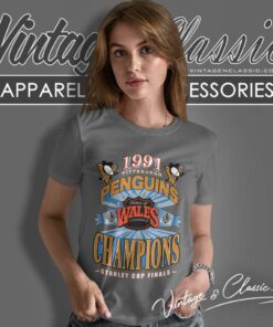Pittsburgh Penguins Shirt Stanley Cup Champions 1991 Hockey Women T Shirt