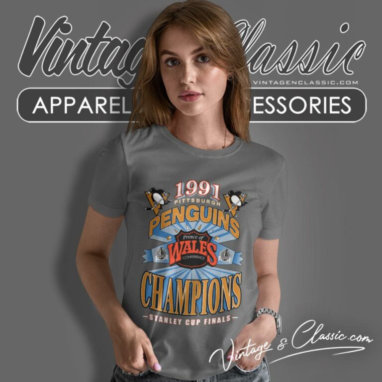 Pittsburgh Penguins Shirt Stanley Cup Champions 1991 Hockey Women T Shirt Pittsburgh Penguins Shirt Stanley Cup Champions 1991 Hockey Women T Shirt