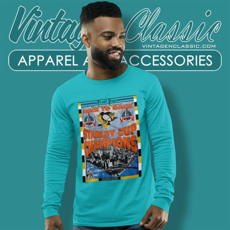 Pittsburgh Penguins Stanley Cup Champions 1992 Long Sleeve Tee Pittsburgh Penguins Stanley Cup Champions 1992 Long Sleeve Tee