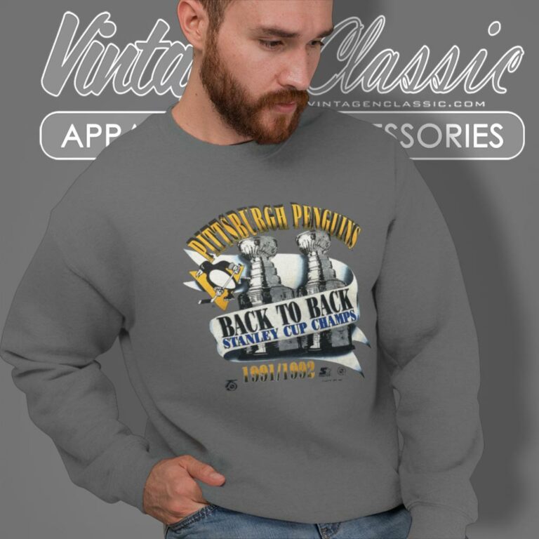 Pittsburgh Penguins Stanley Cup Champs Back To Back Sweatshirt Pittsburgh Penguins Stanley Cup Champs Back To Back Sweatshirt