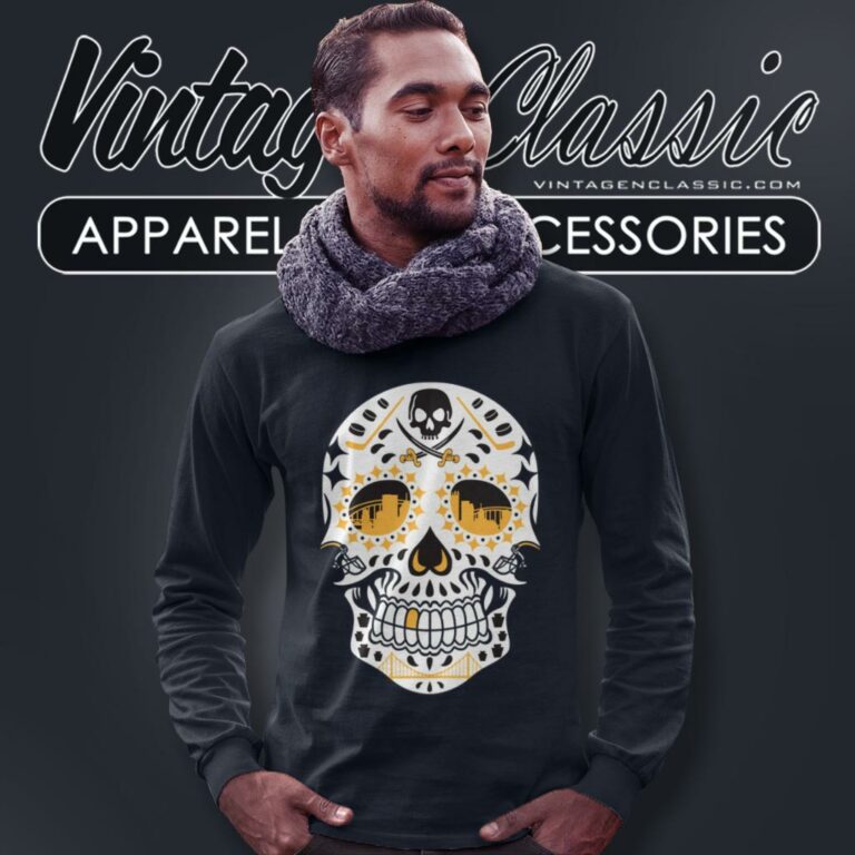 Pittsburgh Penguins Sugar Skull Long Sleeve Tee Pittsburgh Penguins Sugar Skull Long Sleeve Tee