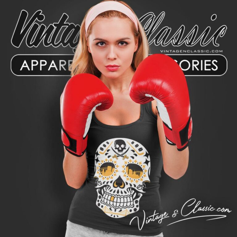 Pittsburgh Penguins Sugar Skull Tank Top Racerback Pittsburgh Penguins Sugar Skull Tank Top Racerback
