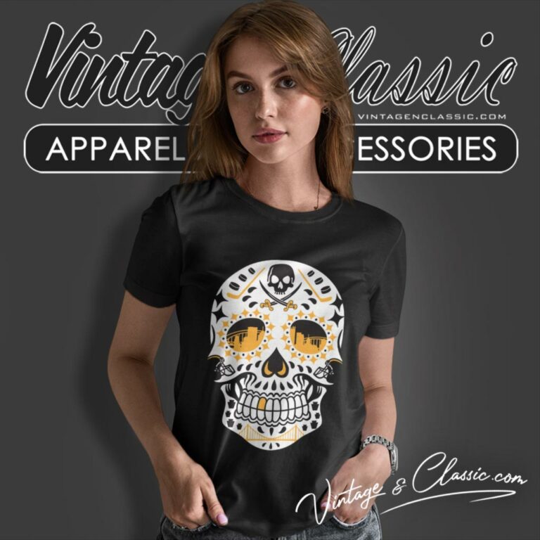 Pittsburgh Penguins Sugar Skull Women T Shirt Pittsburgh Penguins Sugar Skull Women T Shirt