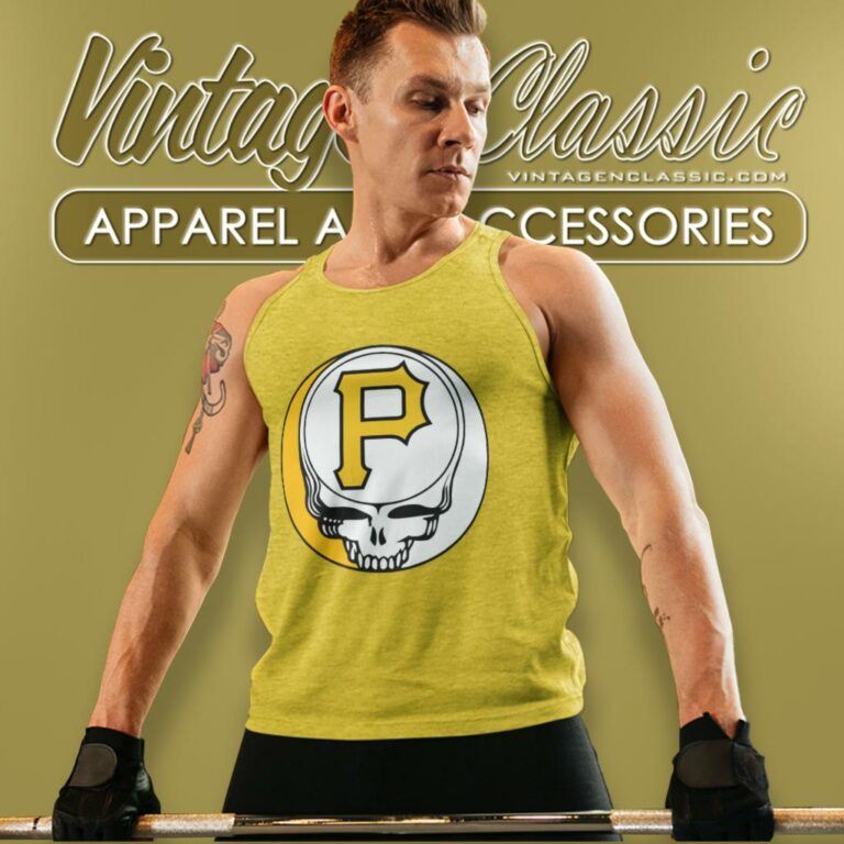 Pittsburgh Pirates Grateful Dead Steal Your Face Tank Top Racerback Pittsburgh Pirates Grateful Dead Steal Your Face Tank Top Racerback
