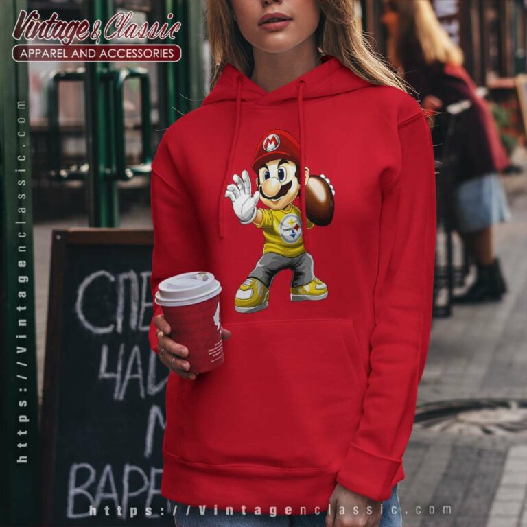 Pittsburgh Steelers American Football Team Mario Nintendo Hoodie Pittsburgh Steelers American Football Team Mario Nintendo Hoodie