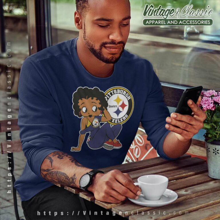 Pittsburgh Steelers Betty Boop Sweatshirt Pittsburgh Steelers Betty Boop Sweatshirt