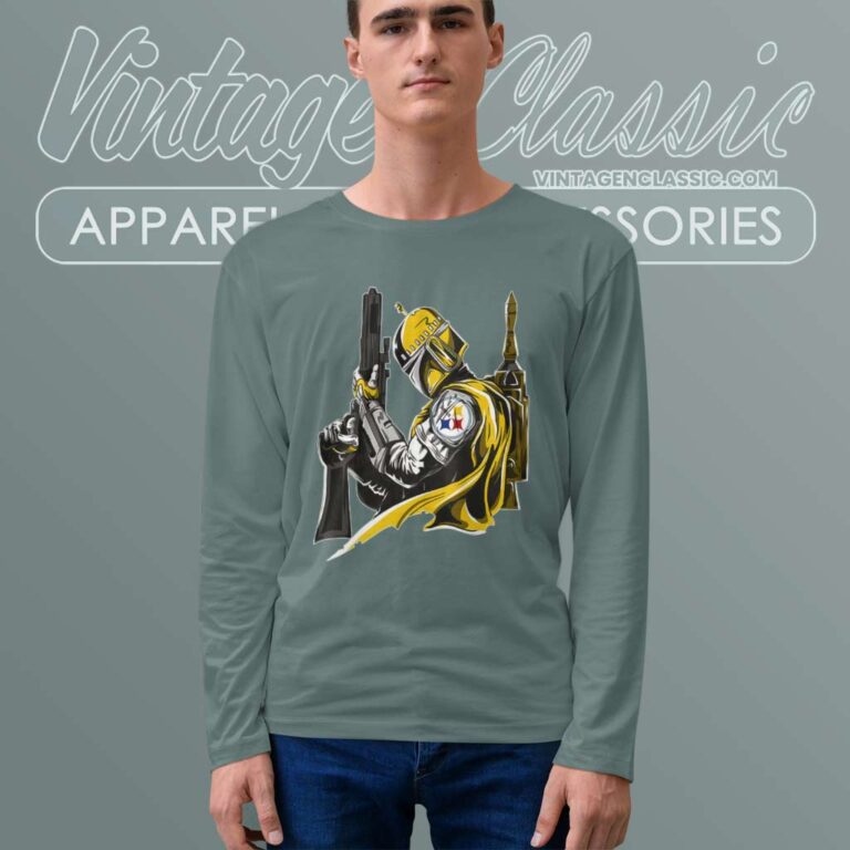 Pittsburgh Steelers Boba Fett Star Wars Long Sleeve Tee Pittsburgh Steelers Boba Fett Star Wars Long Sleeve Tee