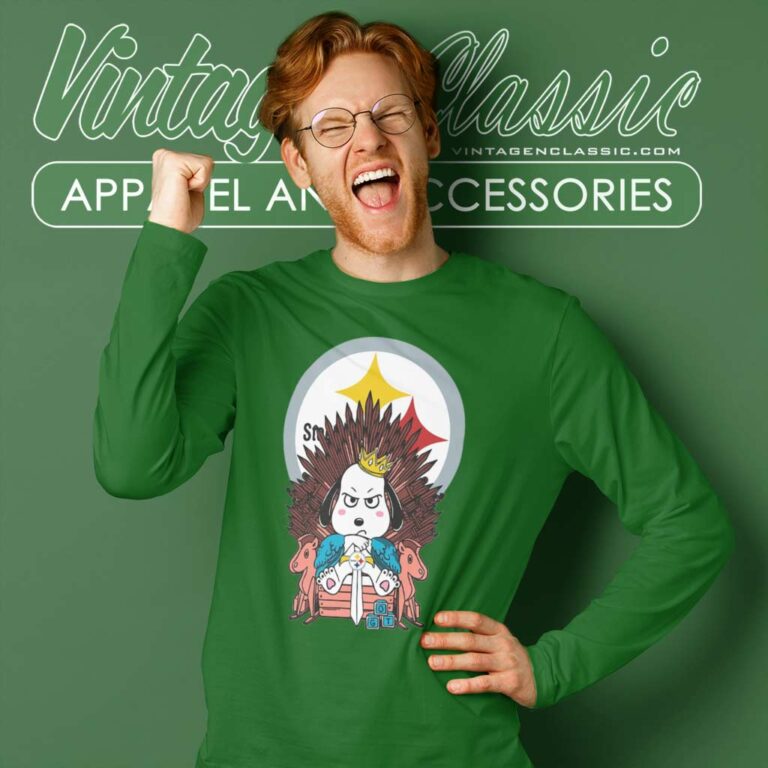 Pittsburgh Steelers Game Of Thrones Snoopy On Throne Long Sleeve Tee Pittsburgh Steelers Game Of Thrones Snoopy On Throne Long Sleeve Tee