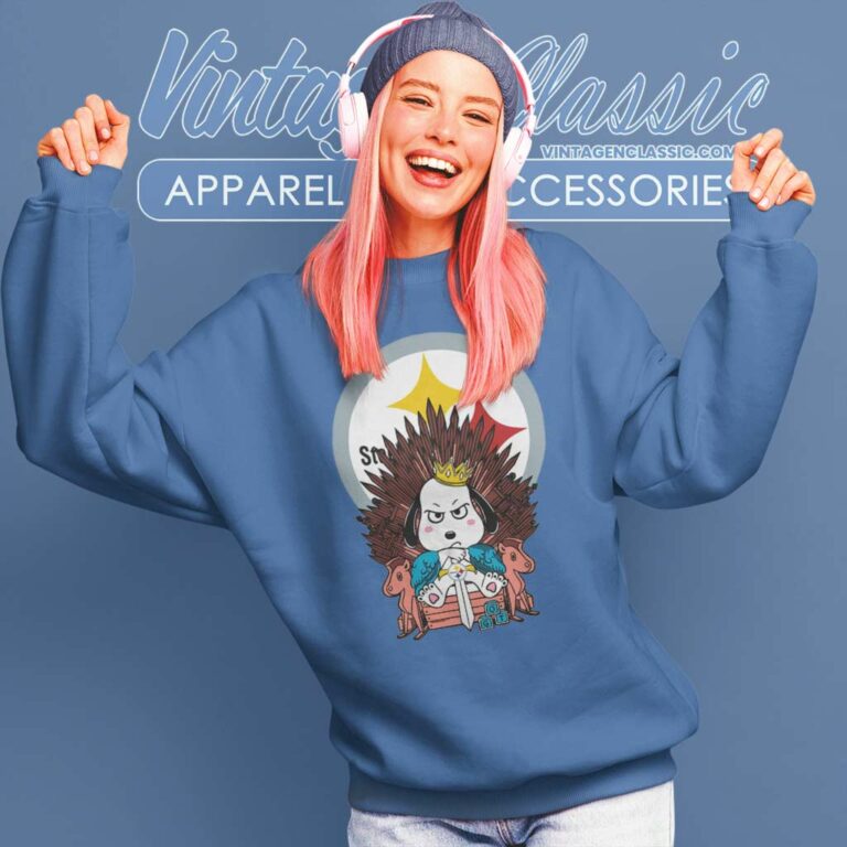 Pittsburgh Steelers Game Of Thrones Snoopy On Throne Sweatshirt Pittsburgh Steelers Game Of Thrones Snoopy On Throne Sweatshirt