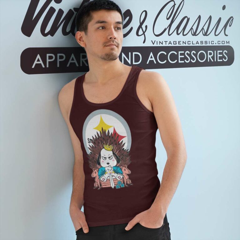 Pittsburgh Steelers Game Of Thrones Snoopy On Throne Tank Top Racerback Pittsburgh Steelers Game Of Thrones Snoopy On Throne Tank Top Racerback