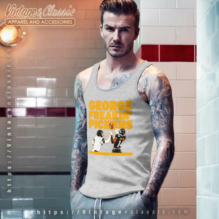 Pittsburgh Steelers George Pickens George Freakin Pickens Tank Top Racerback Pittsburgh Steelers George Pickens George Freakin Pickens Tank Top Racerback