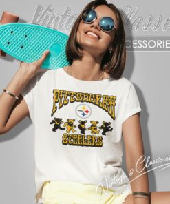 Pittsburgh Steelers Grateful Dead Dancing Bears Women T Shirt