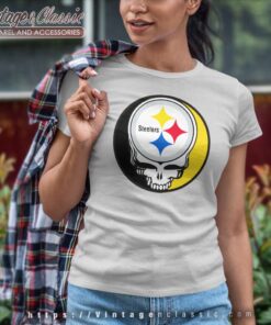 Pittsburgh Steelers Grateful Dead Steal Your Face Women TShirt