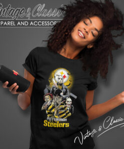 Pittsburgh Steelers Horror Halloween Women T Shirt