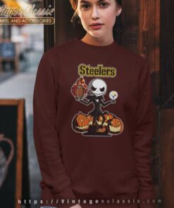 Pittsburgh Steelers Jack Skellington Halloween Sweatshirt