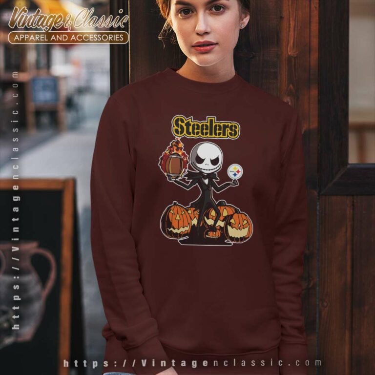 Pittsburgh Steelers Jack Skellington Halloween Sweatshirt Pittsburgh Steelers Jack Skellington Halloween Sweatshirt