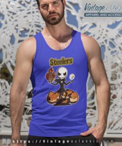 Pittsburgh Steelers Jack Skellington Halloween Tank Top Racerback