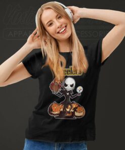 Pittsburgh Steelers Jack Skellington Halloween Women TShirt