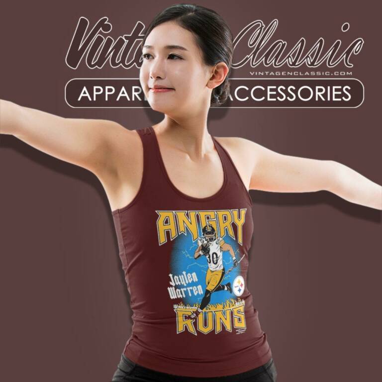 Pittsburgh Steelers Jaylen Warren Angry Runs Player Tank Top Racerback Pittsburgh Steelers Jaylen Warren Angry Runs Player Tank Top Racerback