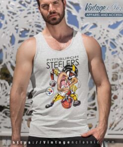 Pittsburgh Steelers Looney Tunes Taz Tank Top Racerback