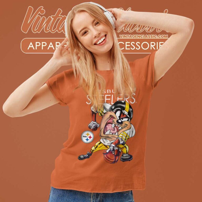 Pittsburgh Steelers Looney Tunes Taz Women TShirt Pittsburgh Steelers Looney Tunes Taz Women TShirt