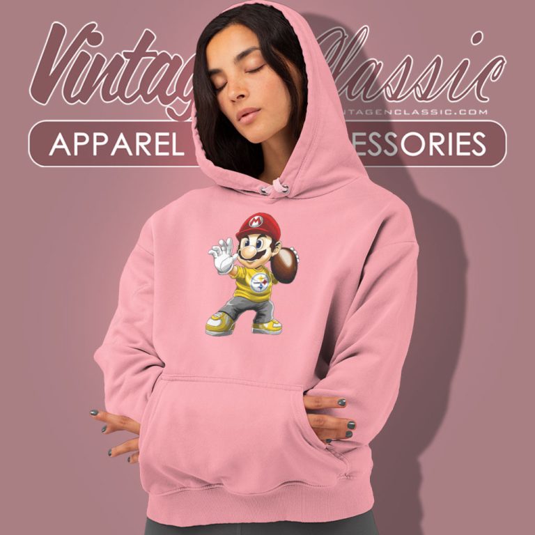 Pittsburgh Steelers Mario Nintendo Hoodie Pittsburgh Steelers Mario Nintendo Hoodie