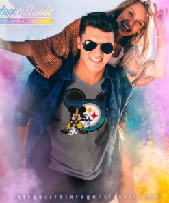 Pittsburgh Steelers Mickey Mouse Shirt 5 Pittsburgh Steelers Mickey Mouse V Neck TShirt