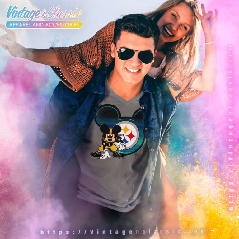 Pittsburgh Steelers Mickey Mouse V Neck TShirt Pittsburgh Steelers Mickey Mouse V Neck TShirt