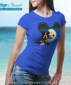 Pittsburgh Steelers Mickey Mouse Shirt 6 Pittsburgh Steelers Mickey Mouse Women TShirt
