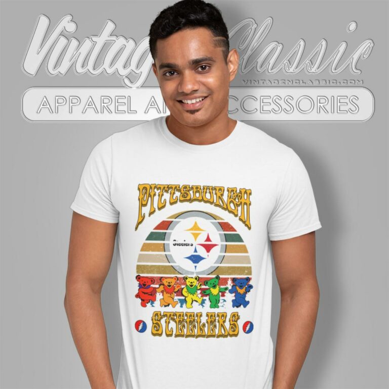 Pittsburgh Steelers Nfl Grateful Dancing Bears Retro T Shirt Pittsburgh Steelers Nfl Grateful Dancing Bears Retro T Shirt