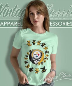Pittsburgh Steelers Nfl Grateful Dancing Bears Shirt 6 Pittsburgh Steelers Nfl Grateful Dancing Bears Women T Shirt