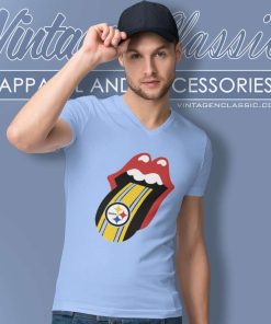 Pittsburgh Steelers Rolling Stoned V Neck TShirt