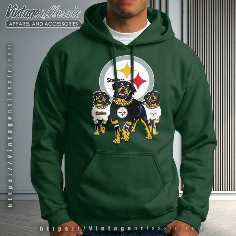 Pittsburgh Steelers Rottweiler Dogs Hoodie Pittsburgh Steelers Rottweiler Dogs Hoodie