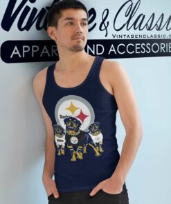 Pittsburgh Steelers Rottweiler Dogs Tank Top Racerback