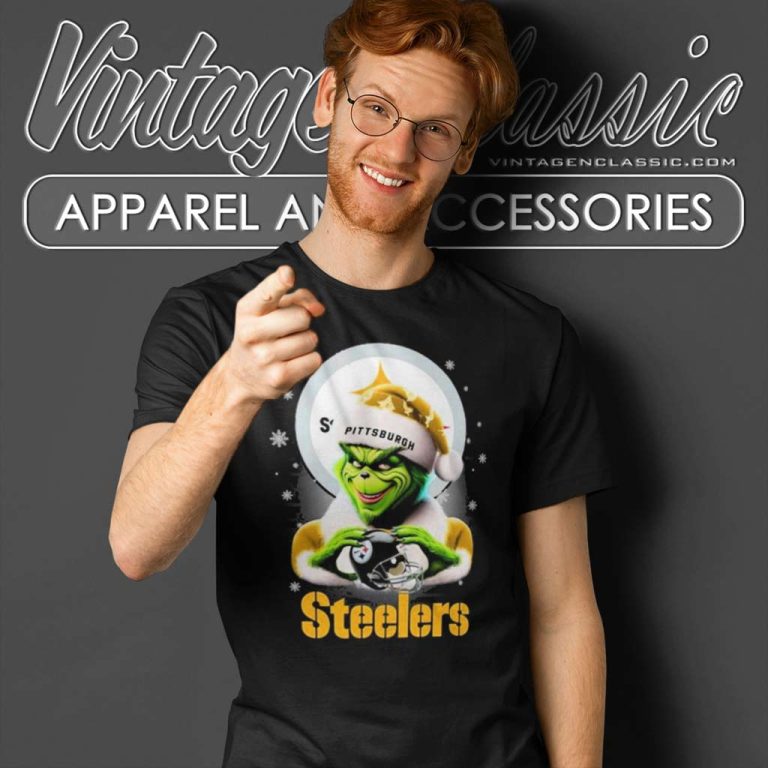 Pittsburgh Steelers Santa Grinch Christmas Love T Shirt Pittsburgh Steelers Santa Grinch Christmas Love T Shirt