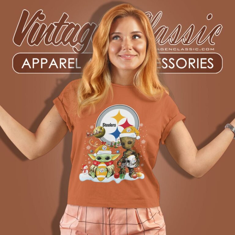 Pittsburgh Steelers Shirt Baby Yoda And Groot Santa Christmas Women T Shirt Pittsburgh Steelers Shirt Baby Yoda And Groot Santa Christmas Women T Shirt