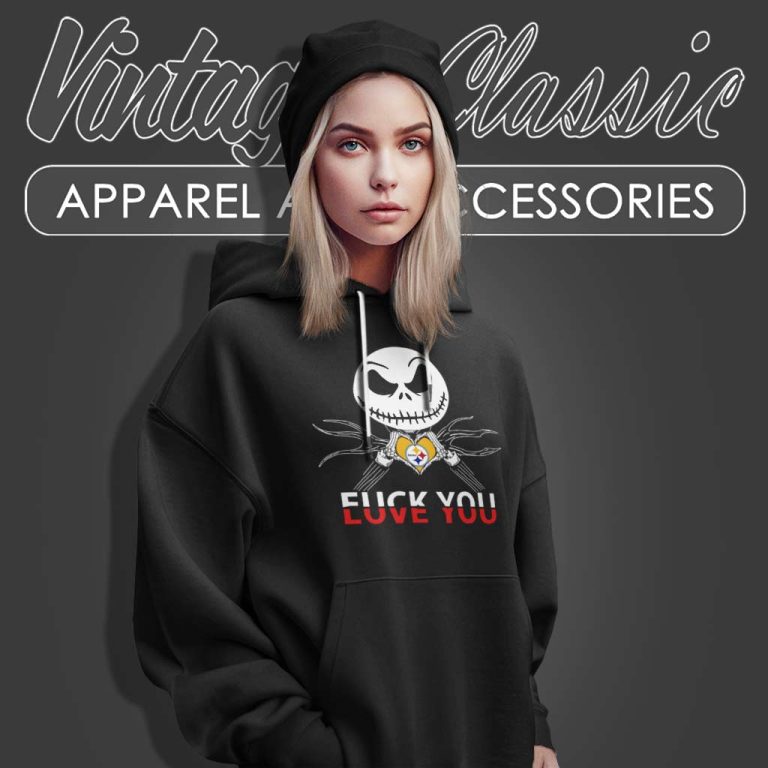 Pittsburgh Steelers Shirt Love You Jack Skellington Halloween Hoodie Pittsburgh Steelers Shirt Love You Jack Skellington Halloween Hoodie