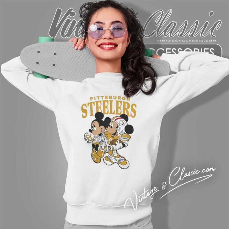 Pittsburgh Steelers Shirt Mickey Mouse And Minnie Mouse Sweatshirt Pittsburgh Steelers Shirt Mickey Mouse And Minnie Mouse Sweatshirt