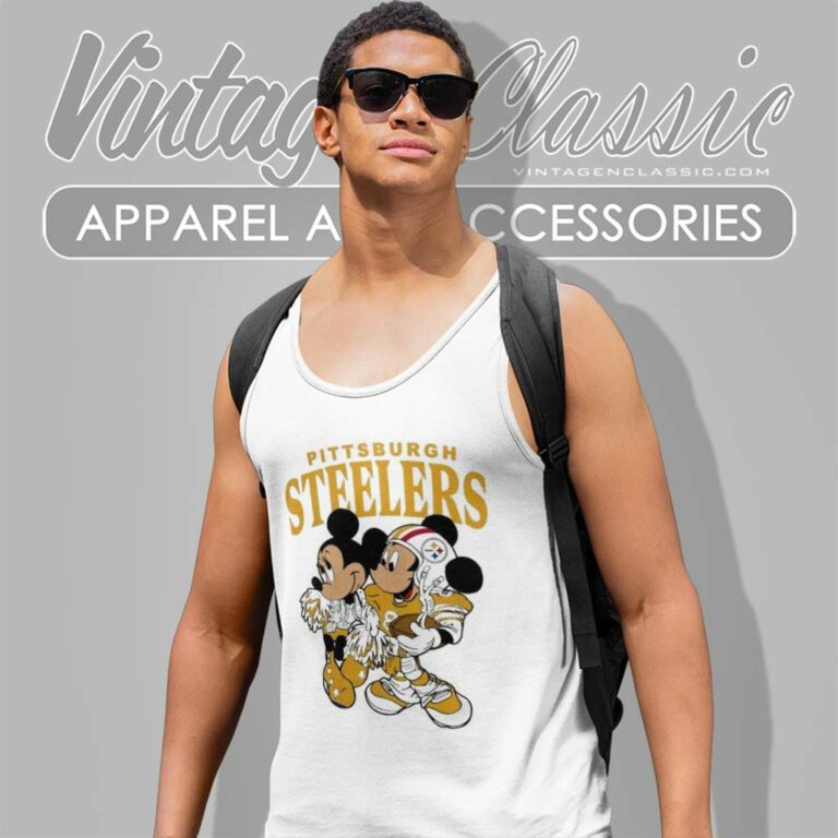 Pittsburgh Steelers Shirt Mickey Mouse And Minnie Mouse Tank Top Racerback Pittsburgh Steelers Shirt Mickey Mouse And Minnie Mouse Tank Top Racerback