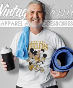 Pittsburgh Steelers Shirt Mickey Mouse And Minnie Mouse V Neck TShirt