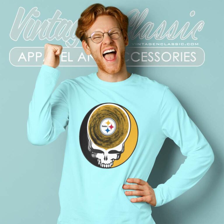 Pittsburgh Steelers Shirt Nfl Grateful Dead Logo Long Sleeve Tee Pittsburgh Steelers Shirt Nfl Grateful Dead Logo Long Sleeve Tee
