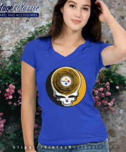 Pittsburgh Steelers Shirt Nfl Grateful Dead Logo V Neck TShirt